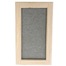 Glass Ready Unfinished Flat Panel 1 Pane Cherry