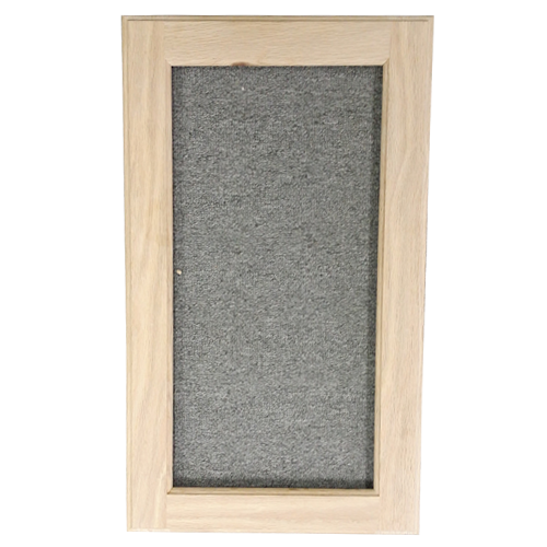 Glass Ready Unfinished Flat Panel 1 Pane Oak