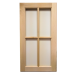 Glass Ready Unfinished Flat Panel 4 Panes Paint Grade Maple