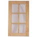 Glass Ready Unfinished Flat Panel 6 Panes Paint Grade Maple