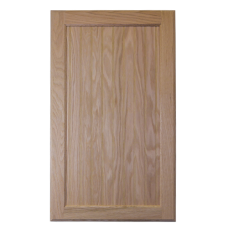 Unfinished Cabinet Door  Flat Beaded Panel Oak