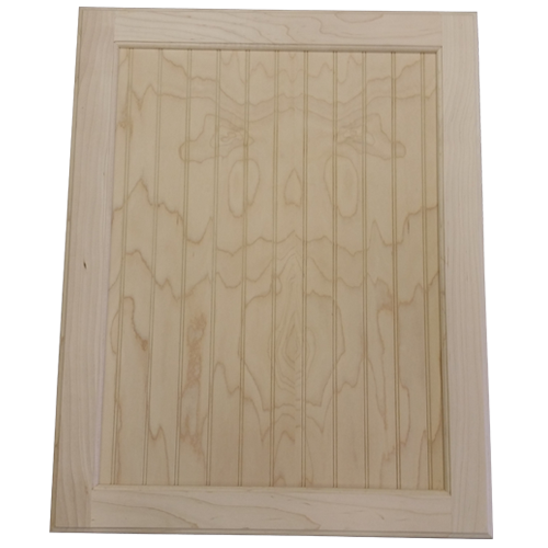 Unfinished Cabinet Door  Flat Beaded Panel Paint Grade Maple