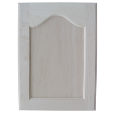Unfinished Cabinet Door  Flat Panel With Cathedral Maple