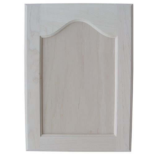 Unfinished Cabinet Door  Flat Panel With Cathedral Maple