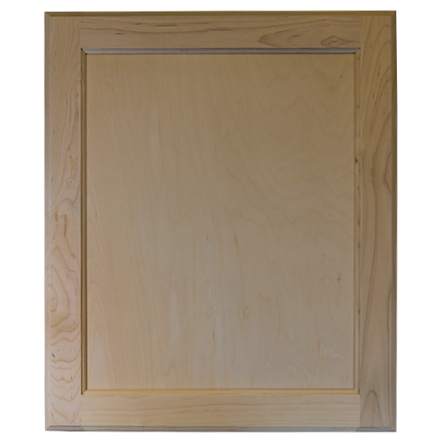Unfinished Cabinet Door  Flat Panel Maple