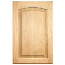 Unfinished Cabinet Door  Raised Panel With Arch Maple