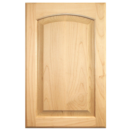 Unfinished Cabinet Door  Raised Panel With Arch Oak