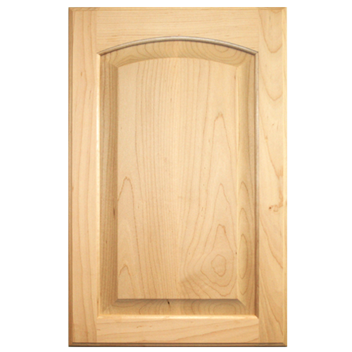 Unfinished Cabinet Door  Raised Panel With Arch Paint grade Maple