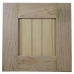 Unfinished Cabinet Door  Shaker with Beaded Panel  Oak