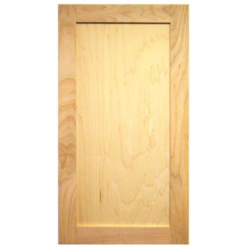 Unfinished Cabinet Door  Shaker Maple