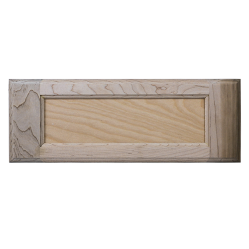 Unfinished Flat Panel Drawer Front  Paint grade Maple