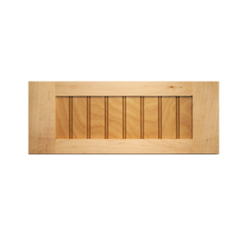 Unfinished Shaker Beaded Panel Drawer Front  Oak