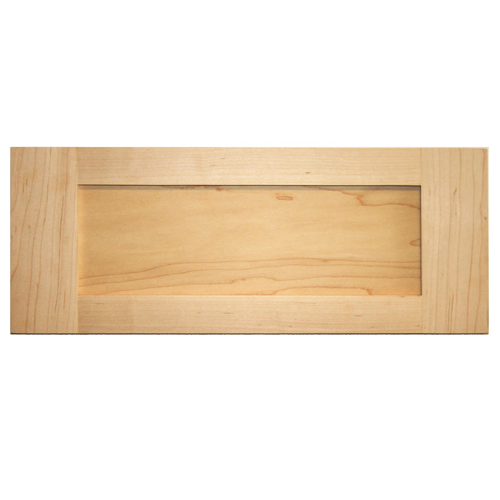 Unfinished Shaker Panel Drawer Front  Oak