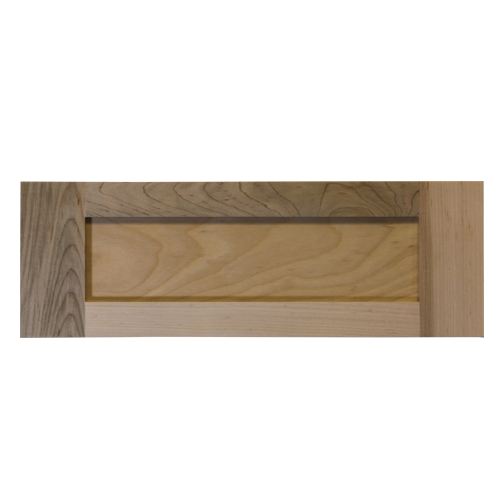 Unfinished Shaker Panel Drawer Front  Paint grade Maple