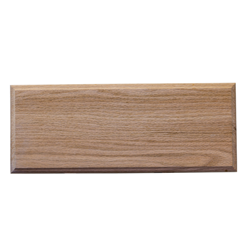 Unfinished Solid Slab Drawer Front with shaped edges Oak