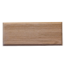 Unfinished Solid Slab Drawer Front with shaped edges Oak