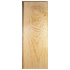 Unfinished Cabinet Door  Solid Slab with shaped edges Maple