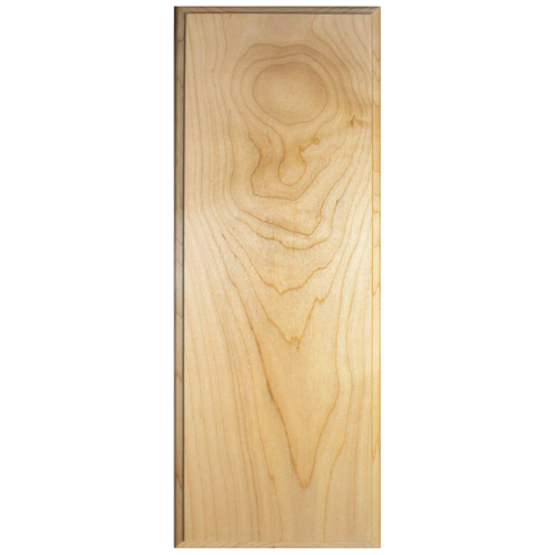 Unfinished Cabinet Door  Solid Slab with shaped edges Oak