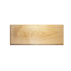 Unfinished Solid Slab Drawer Front with shaped edges Maple